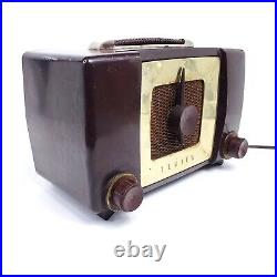 Zenith Tube Radio Model H615 AM Portable Red MCM Vintage Tested Working