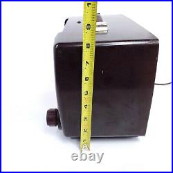 Zenith Tube Radio Model H615 AM Portable Red MCM Vintage Tested Working