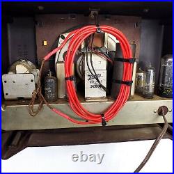 Zenith Tube Radio Model H615 AM Portable Red MCM Vintage Tested Working