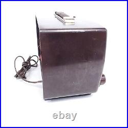 Zenith Tube Radio Model H615 AM Portable Red MCM Vintage Tested Working