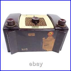 Zenith Tube Radio Model H615 AM Portable Red MCM Vintage Tested Working