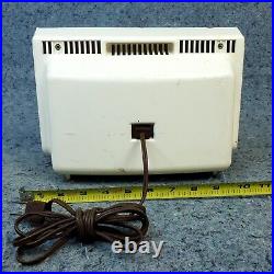 Zenith Tube Radio Model K510WA AM Vintage MCM Mid Century Modern White Works