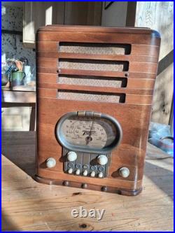 Zenith Vintage Radio Model 5S327 Restored, 1939, Fully Functional, Aux Input