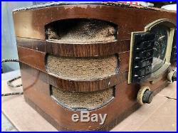 Zenith Vtg Tube Radio Wooden Desk Top Rca Working Wood Short Wave 1940s Antique