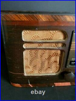 (not Working) Vintage Antique Rare 1939 Rca Victor Tube Radio Model T60